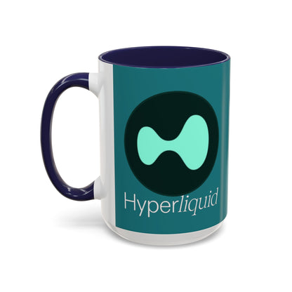 Hyperliquid White font Hyperliquid Accent Mug by cypherpunkgear.com