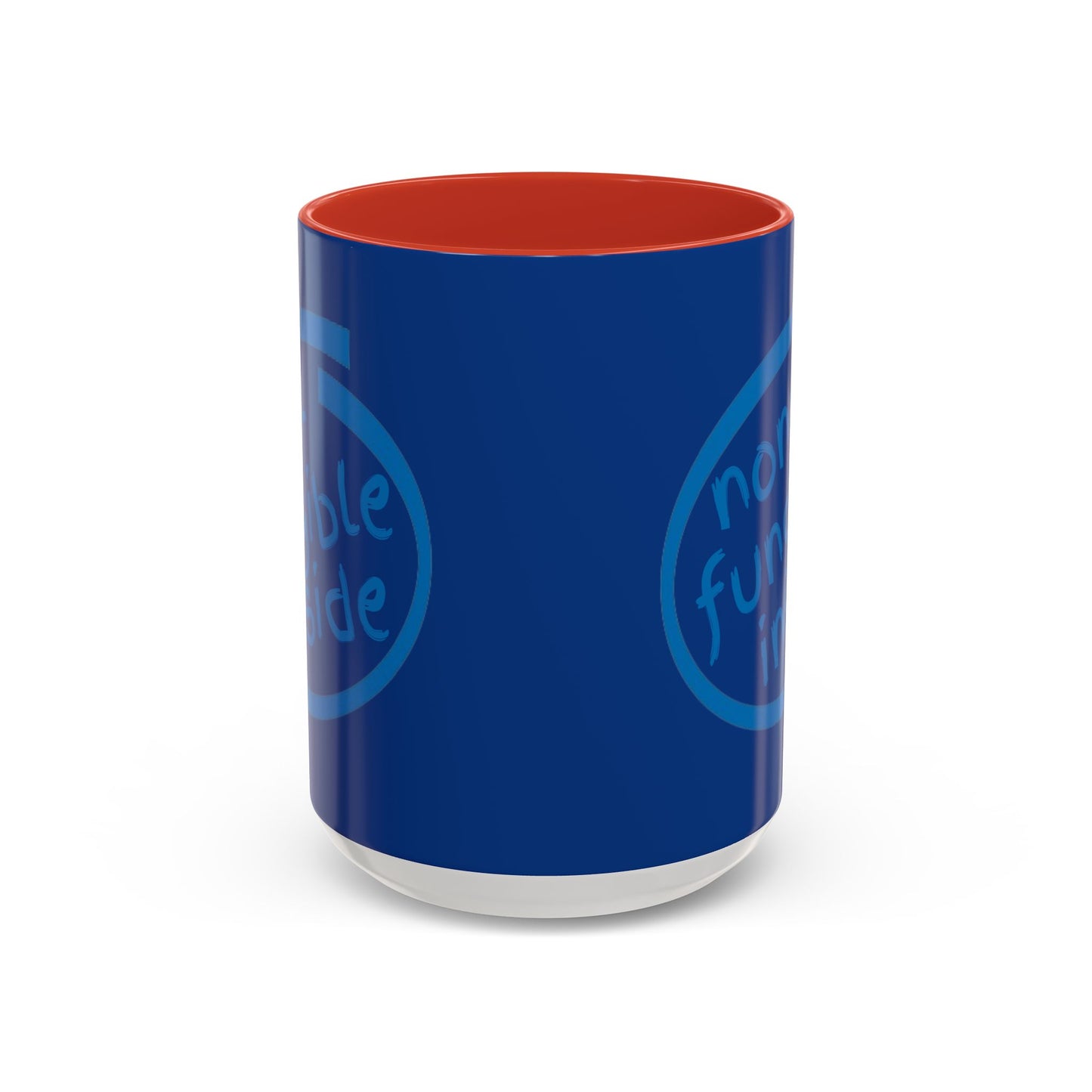 Non-Fungible Inside Dark Blue Accent Mug by cypherpunkgear.com
