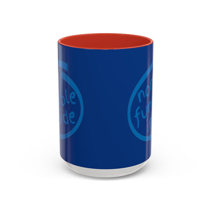 Non-Fungible Inside Dark Blue Accent Mug by cypherpunkgear.com