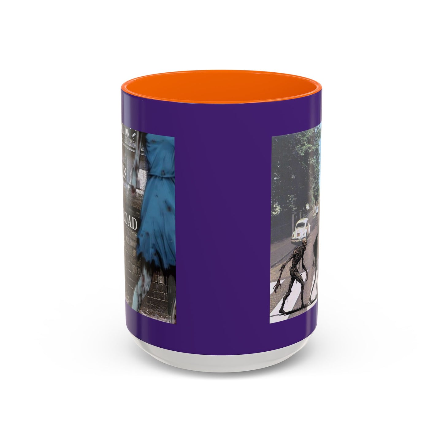2-sided, Scabby Road Purple Accent Mug by CreepyCrafts.boo