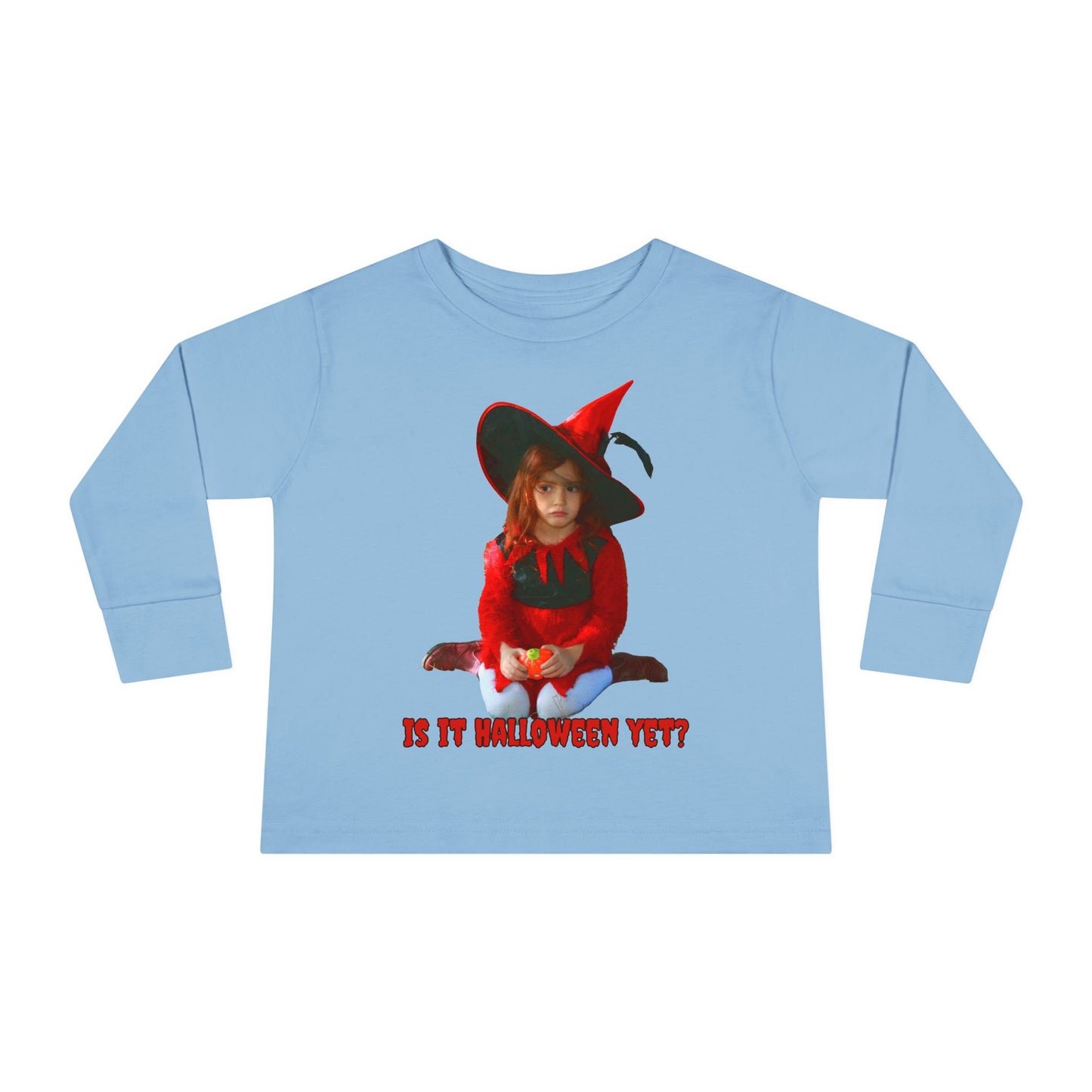 Is it Halloween yet? Toddler Long Sleeve Tee by CreepyCrafts.boo
