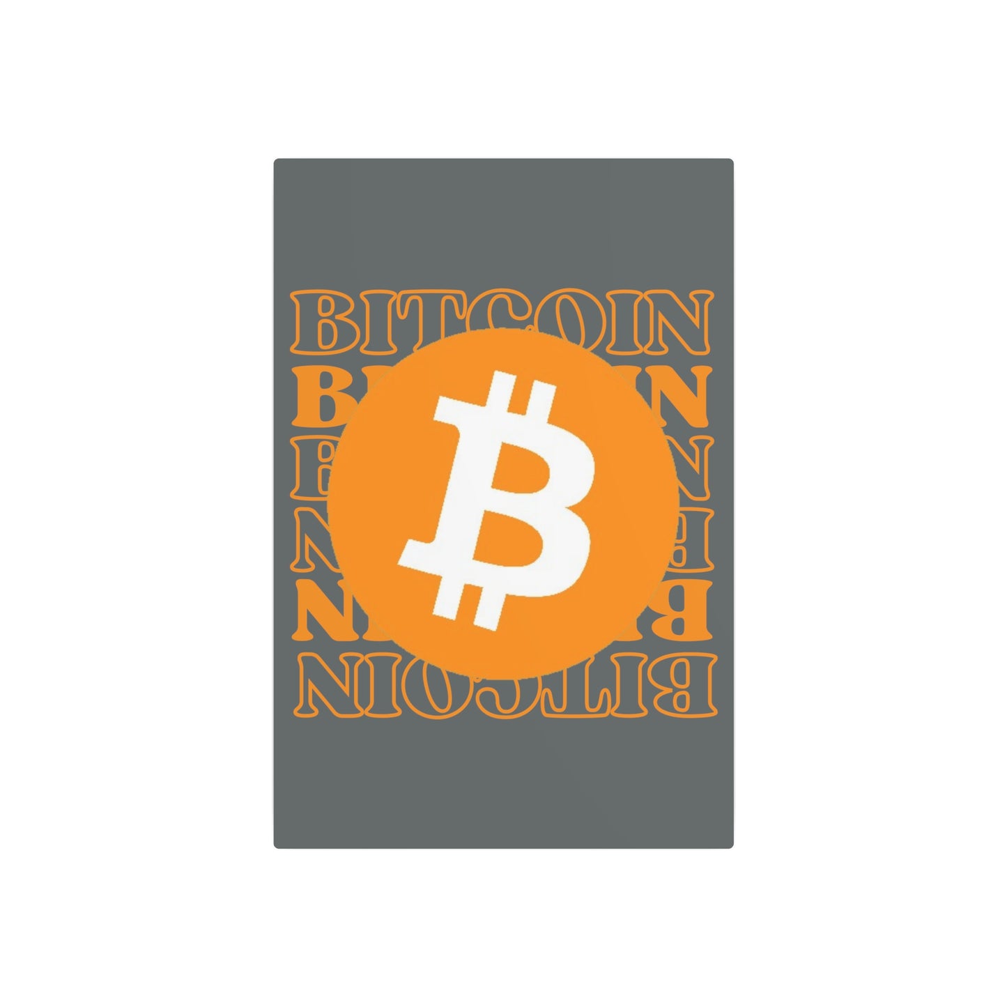 Bitcoin Bitcoin Bitcoin (BTC) Metal Art Sign by cypherpunkgear