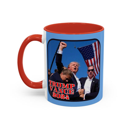 Trump and Vance 2024 Accent Mug by cypherpunkgear