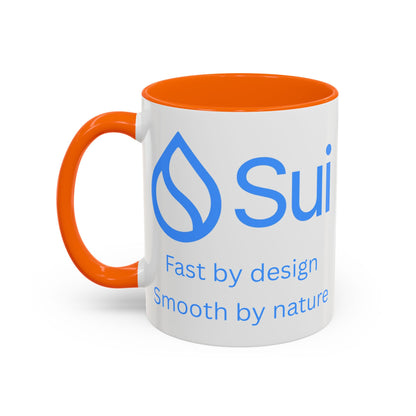 SUI White Accent Mug by cypherpunkgear.com