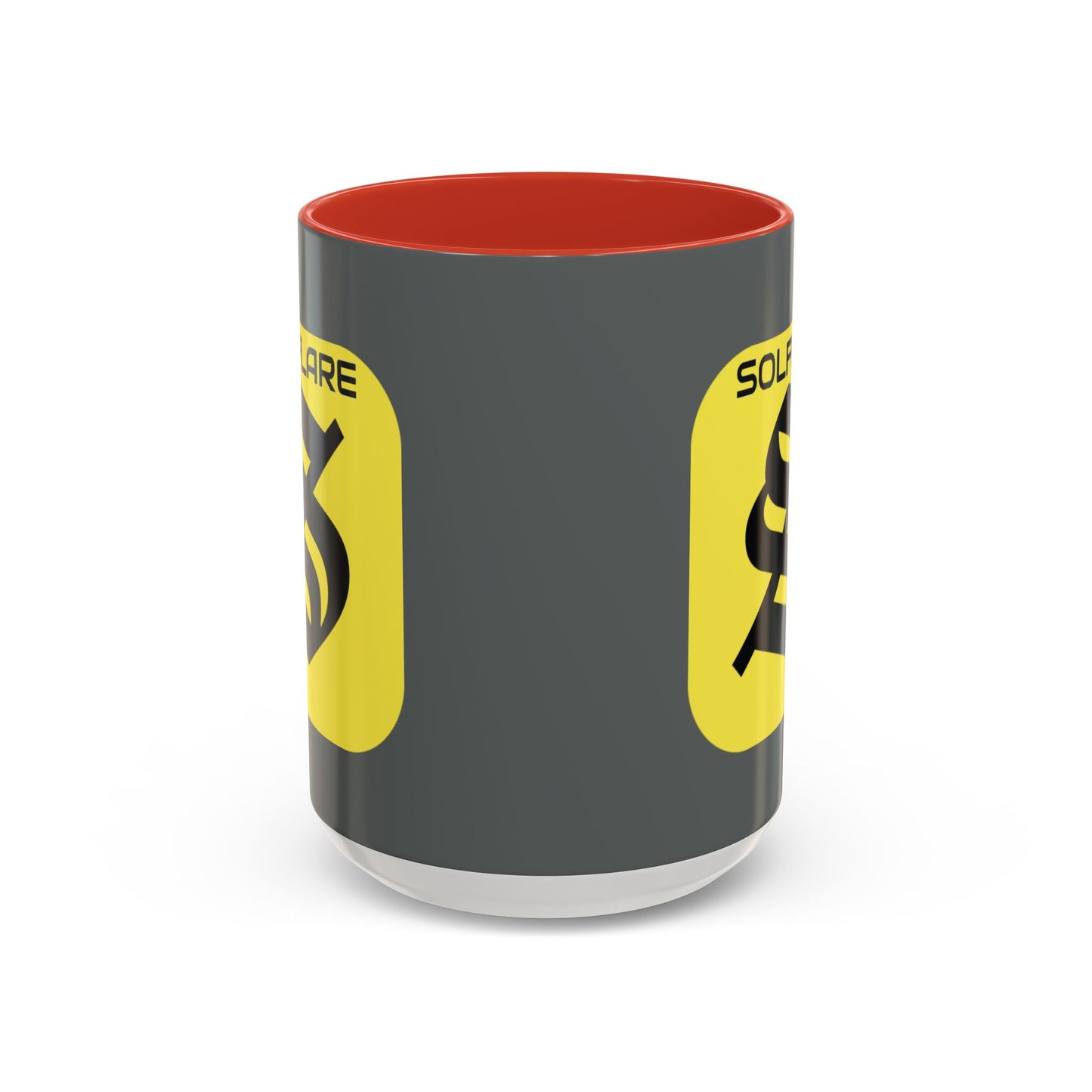 SolflareLogo Grey Accent Mug by cypherpunkgear.com