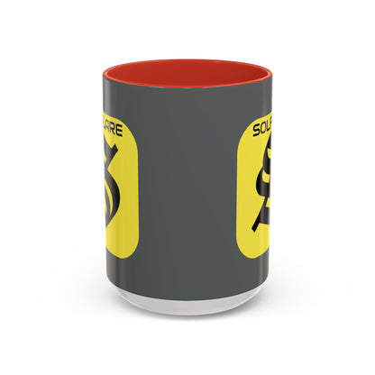 SolflareLogo Grey Accent Mug by cypherpunkgear.com