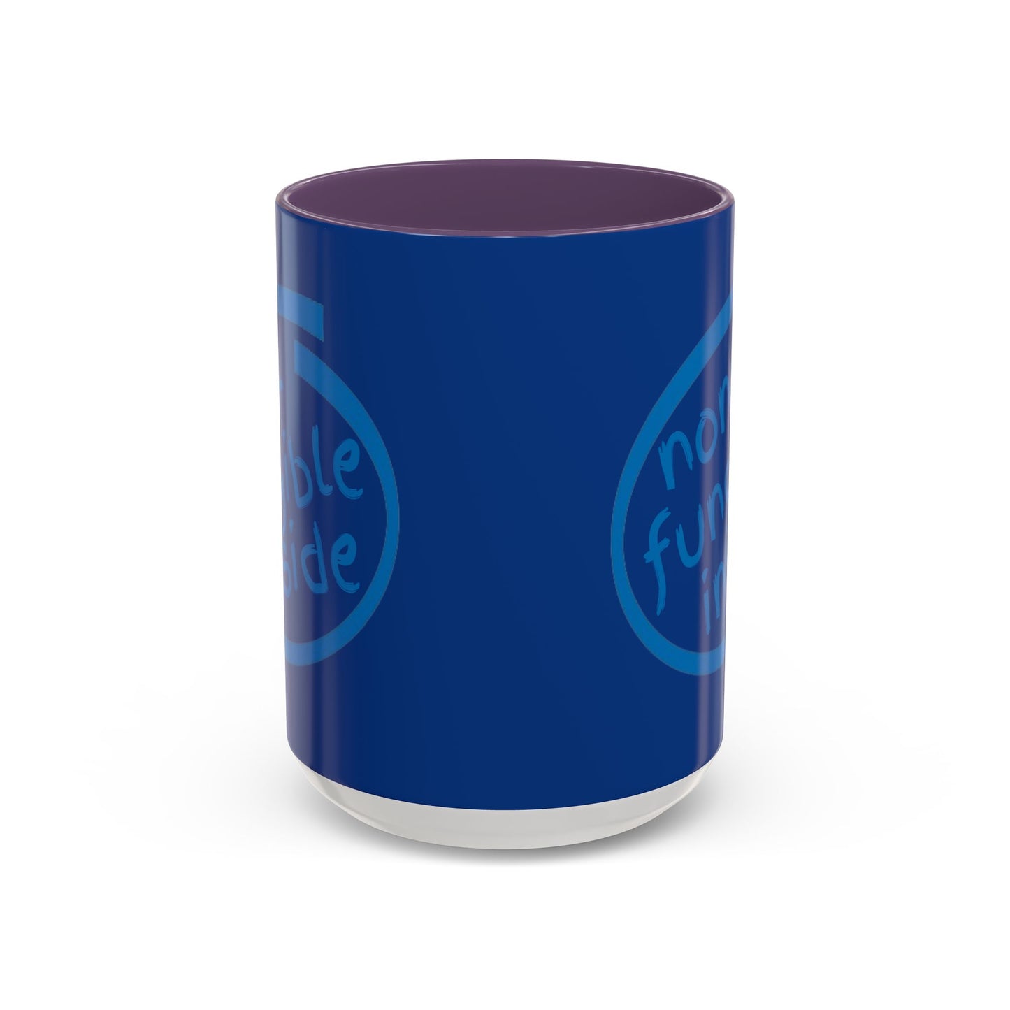 Non-Fungible Inside Dark Blue Accent Mug by cypherpunkgear.com