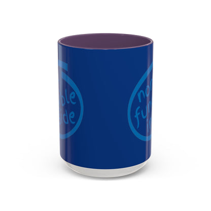 Non-Fungible Inside Dark Blue Accent Mug by cypherpunkgear.com