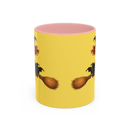 Hazel Hex Yellow Accent Mug by CreepyCrafts.boo