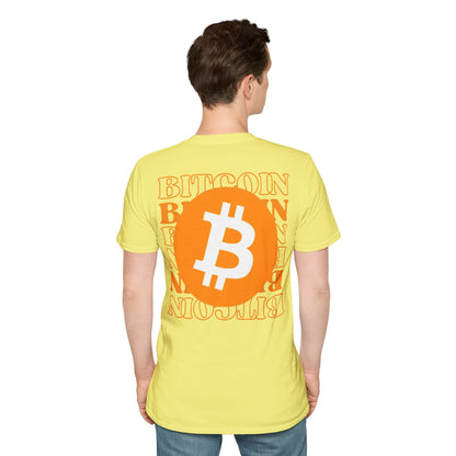 2-sided, Bitcoin, Bitcoin, Bitcoin (BTC) Light colors Unisex T-Shirt by cypherpunkgear.com