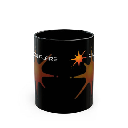 Solflare Black Mug by cypherpunkgear.com