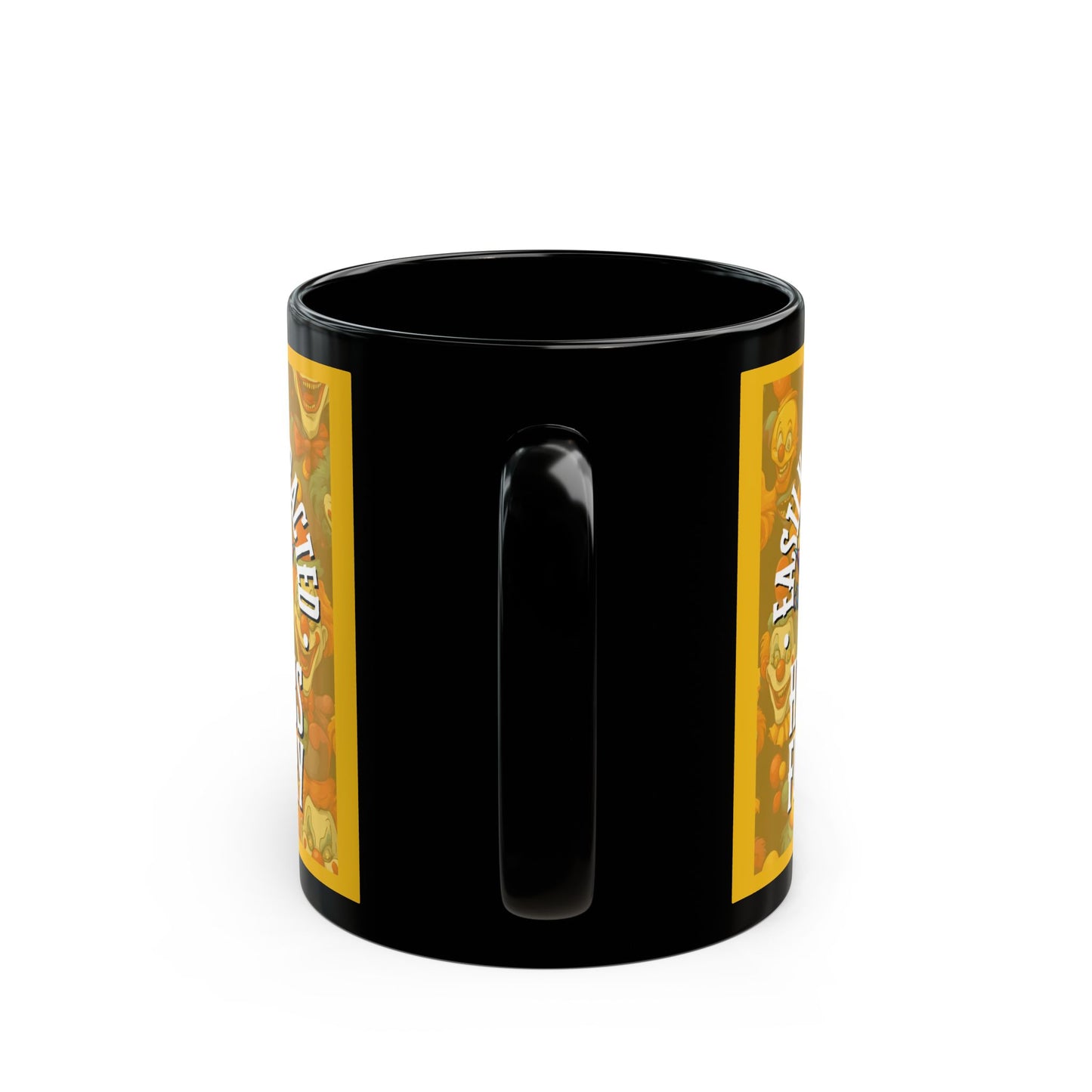 Easily Distracted by Heinous Fuckery Little Jincs Yellow Mug by cypherpunkgear.com