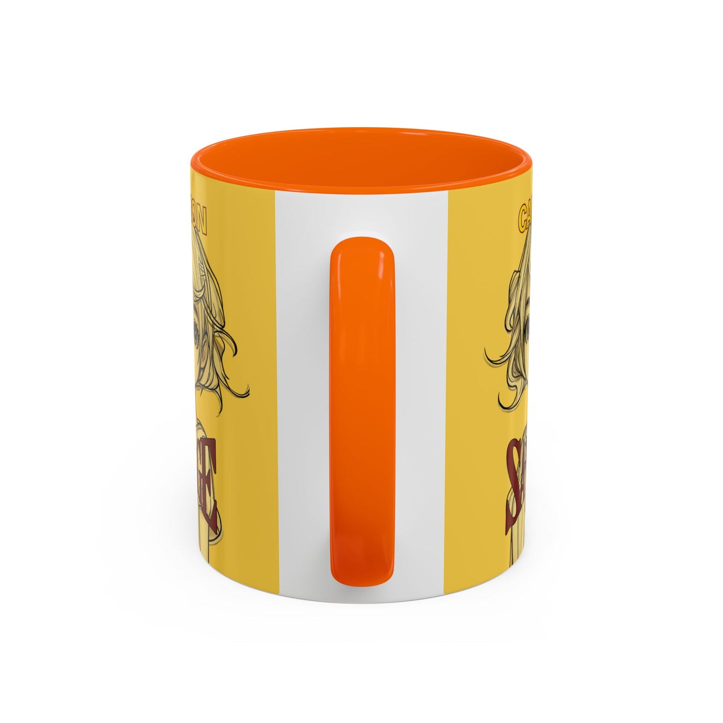 Caution, Savage Yellow Accent Mug by cypherpunkgear.com