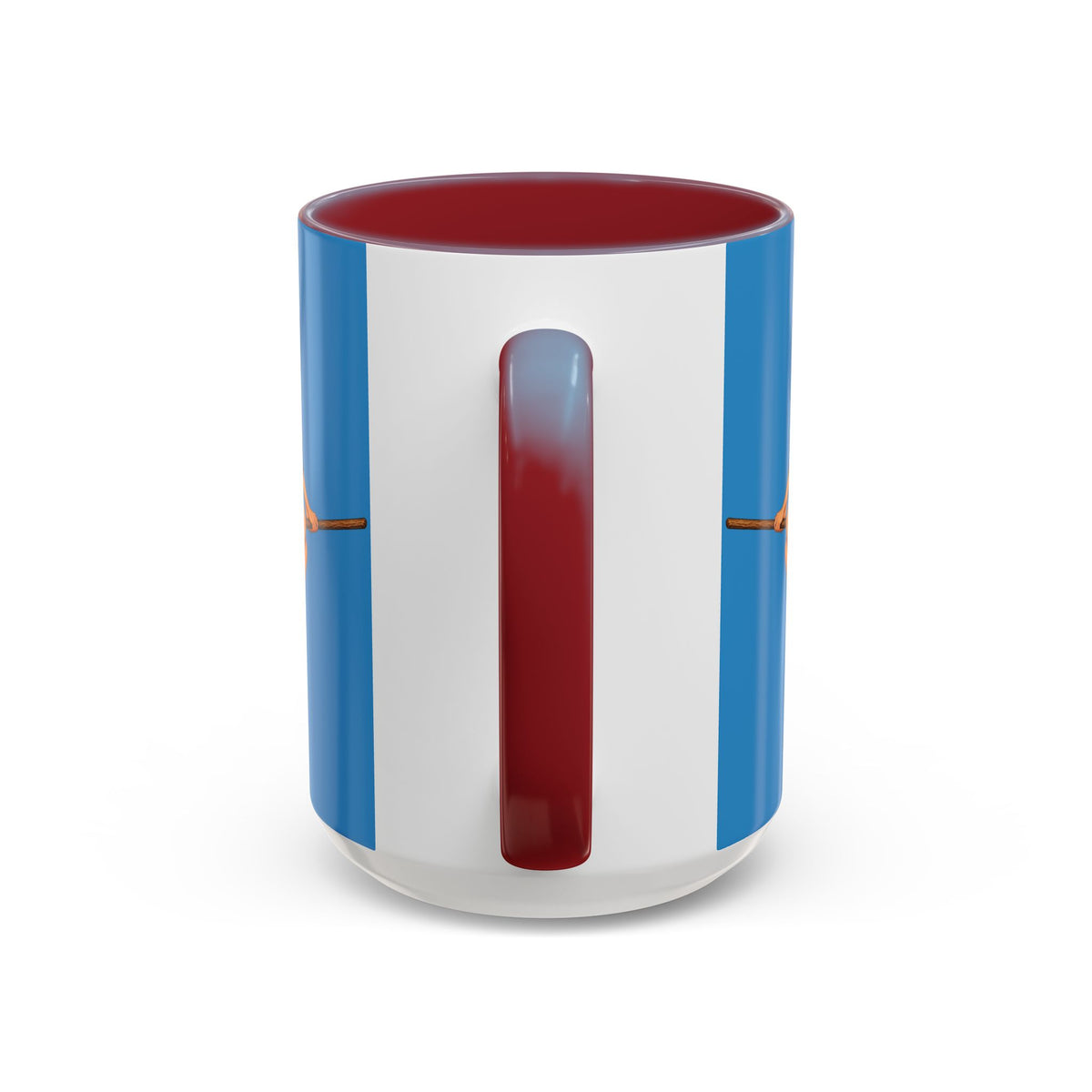 Hazel Hex Blue Accent Mug by CreepyCrafts.boo
