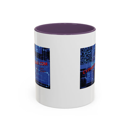Cypherpunkgear.com logo Accent Mug by cypherpunkgear.com