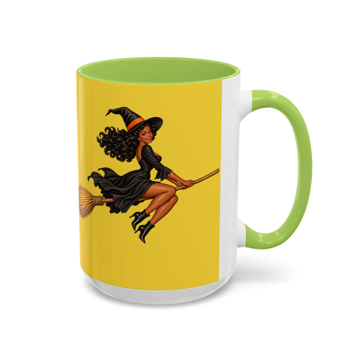 Velvet Vex Yellow Accent Mug by CreepyCrafts.boo