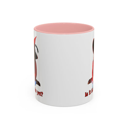 Is it Samhain yet? White Accent Mug by CreepyCrafts.boo