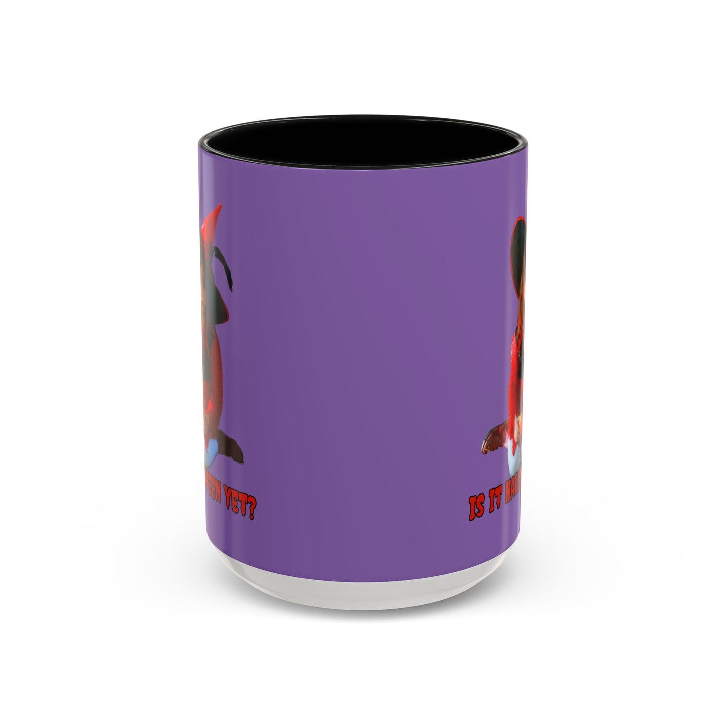 Is it Halloween yet? Light Purple Accent Mug by CreepyCrafts.boo