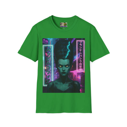 Bride of Frankenpunk Dark colors Unisex T-Shirt by CreepyCrafts.boo