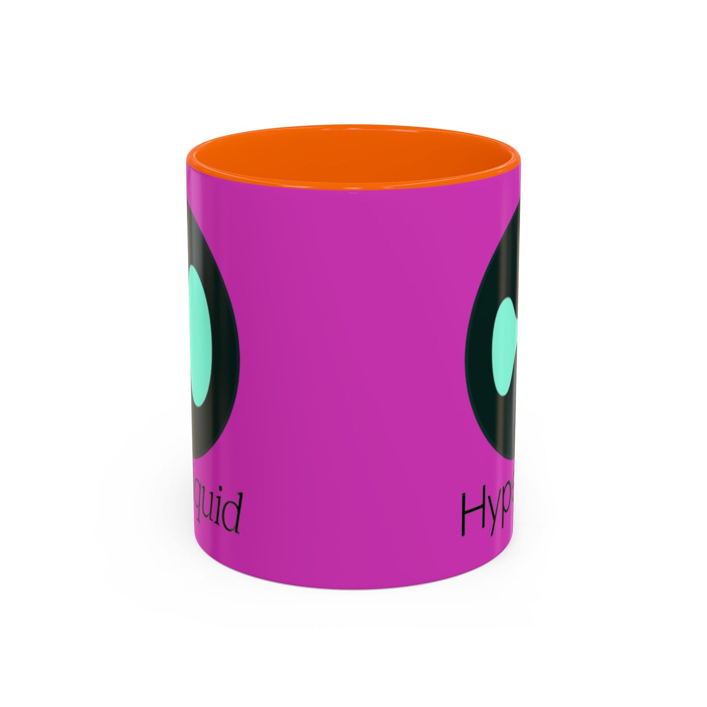 Hyperliquid Black font Pink Accent Mug by cypherpunkgear.com