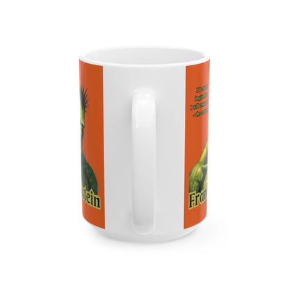 Frankenstein's Creature Orange Mug by cypherpunkgear