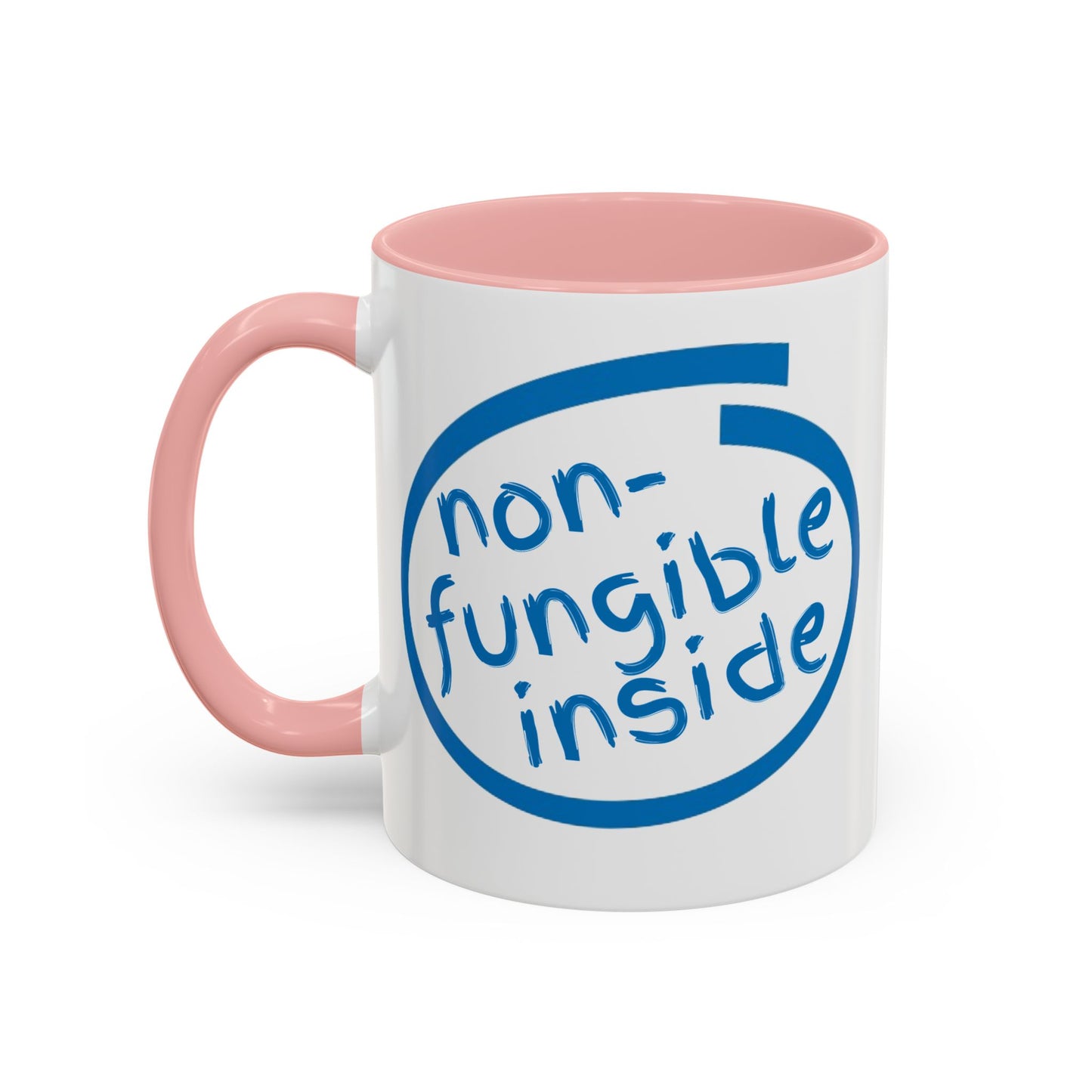 Non-Fungible Inside White Accent Mug by cypherpunkgear.com