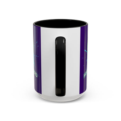 HYPE Drip Dark Purple Accent Mug by cypherpunkgear.com