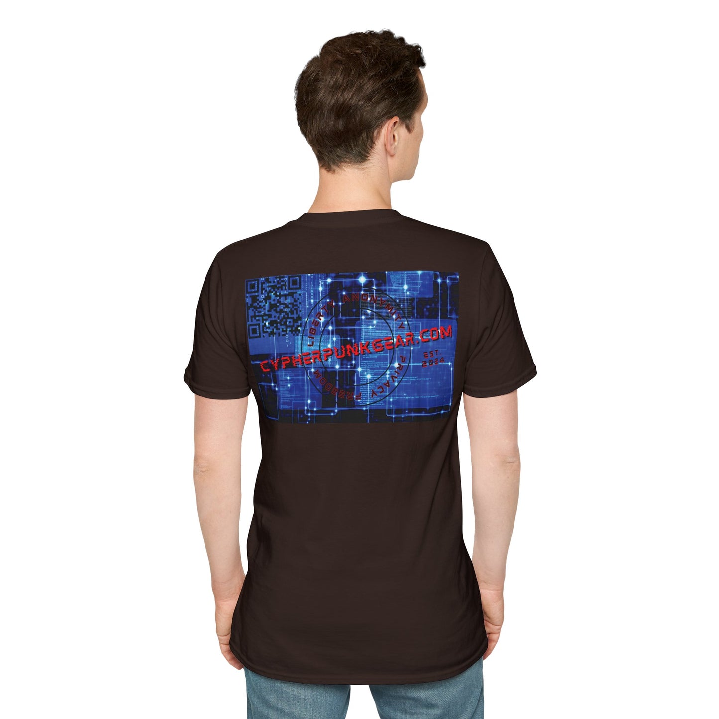 2-sided, cypherpunkgear.com logo Dark colors Unisex T-Shirt by cypherpunkgear.com