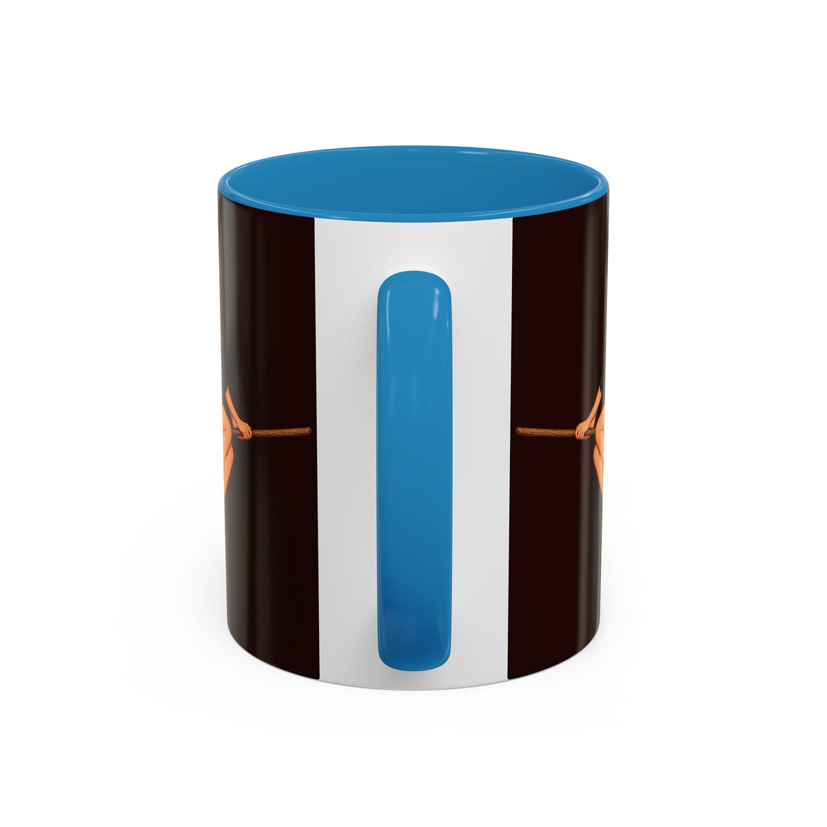 Hazel Hex Brown Accent Mug by CreepyCrafts.boo