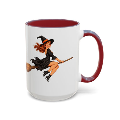 Hazel Hex White Accent Mug by CreepyCrafts.boo