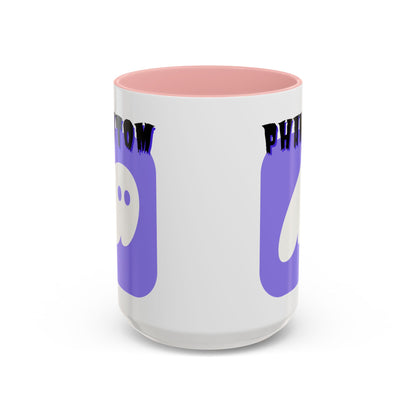 Phantom Hot Wallet White Accent Mug by cypherpunkgear.com