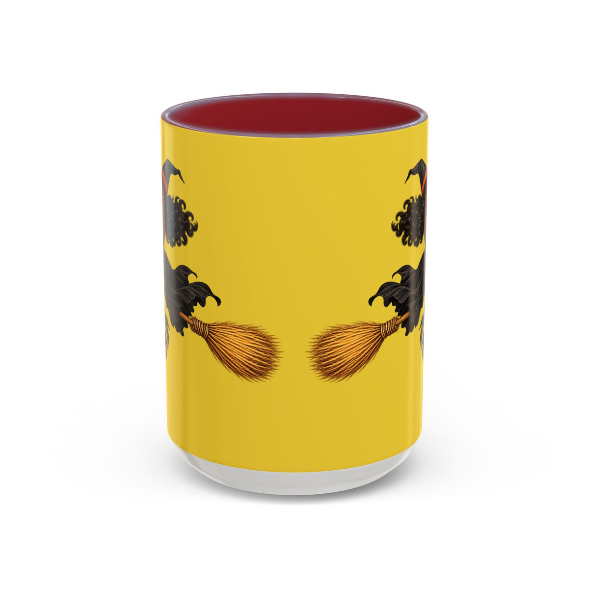 Velvet Vex Yellow Accent Mug by CreepyCrafts.boo