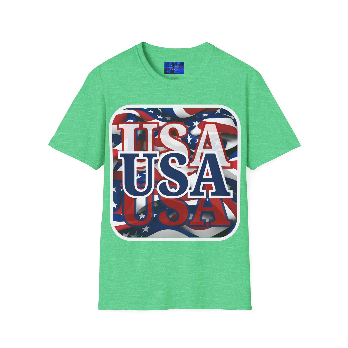 Red White and BLUE USA Patriot Dark colors Unisex T-Shirt by cypherpunkgear.com