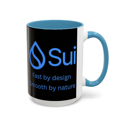 SUI Black Accent Mug by cypherpunkgear.com