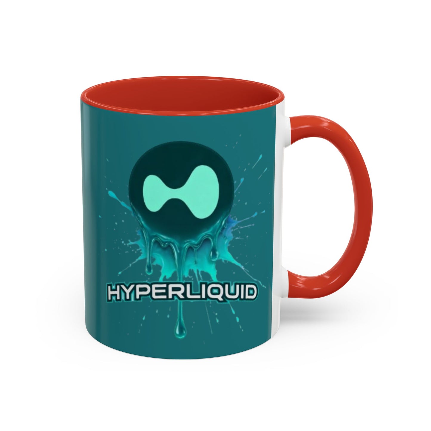 HYPE Drip Hyperliquid Accent Mug by cypherpunkgear.com