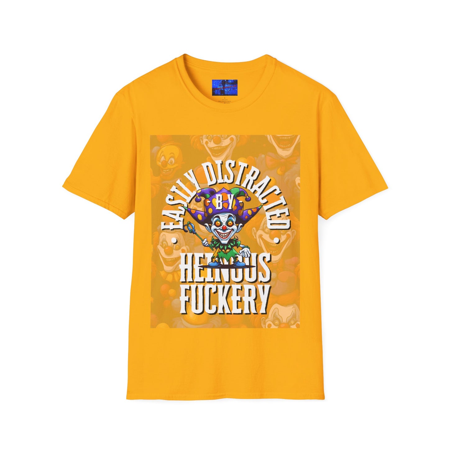 Easily Distracted by Heinous Fuckery Little Jincs LTcolors Unisex T-Shirt by cypherpunkgear