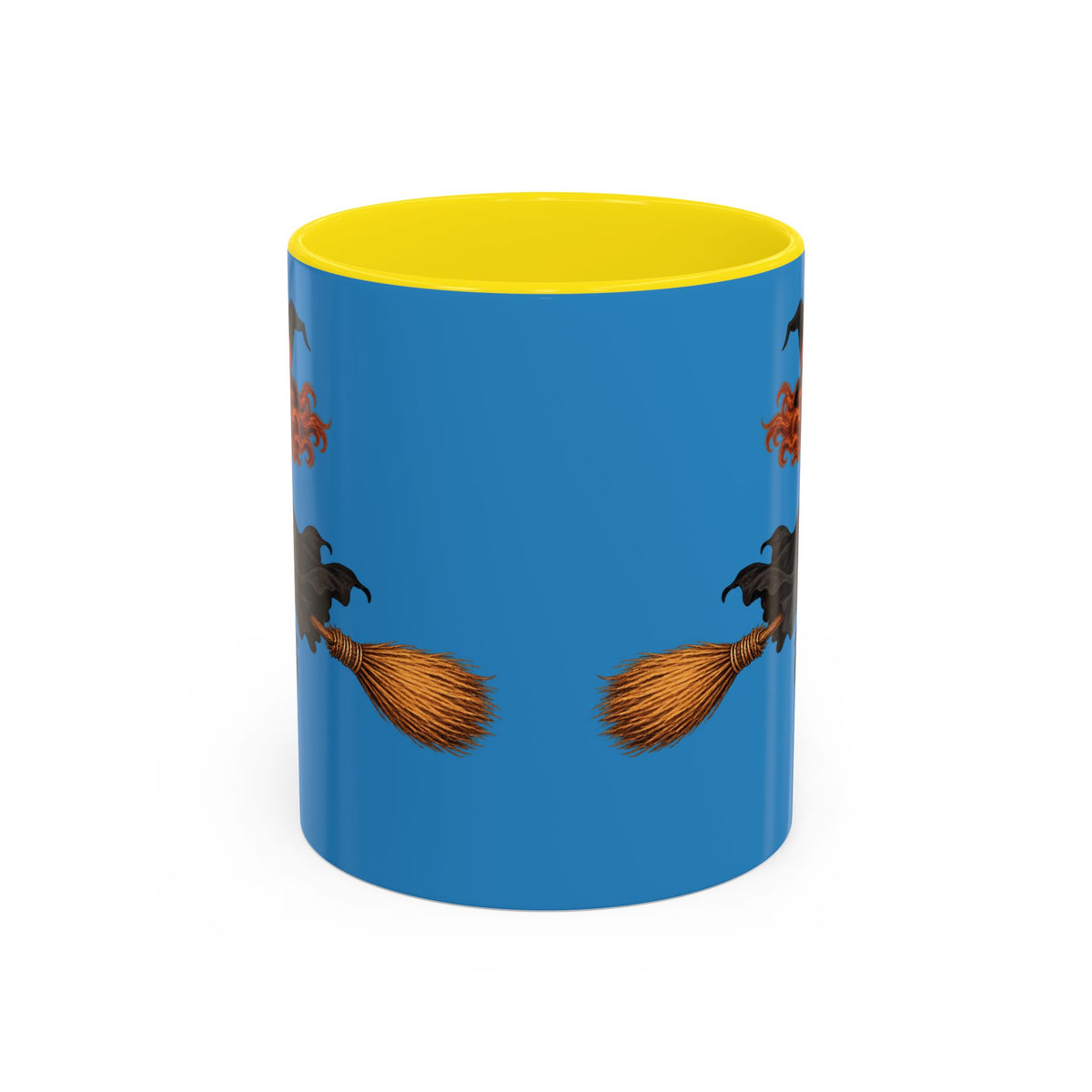 Hazel Hex Blue Accent Mug by CreepyCrafts.boo