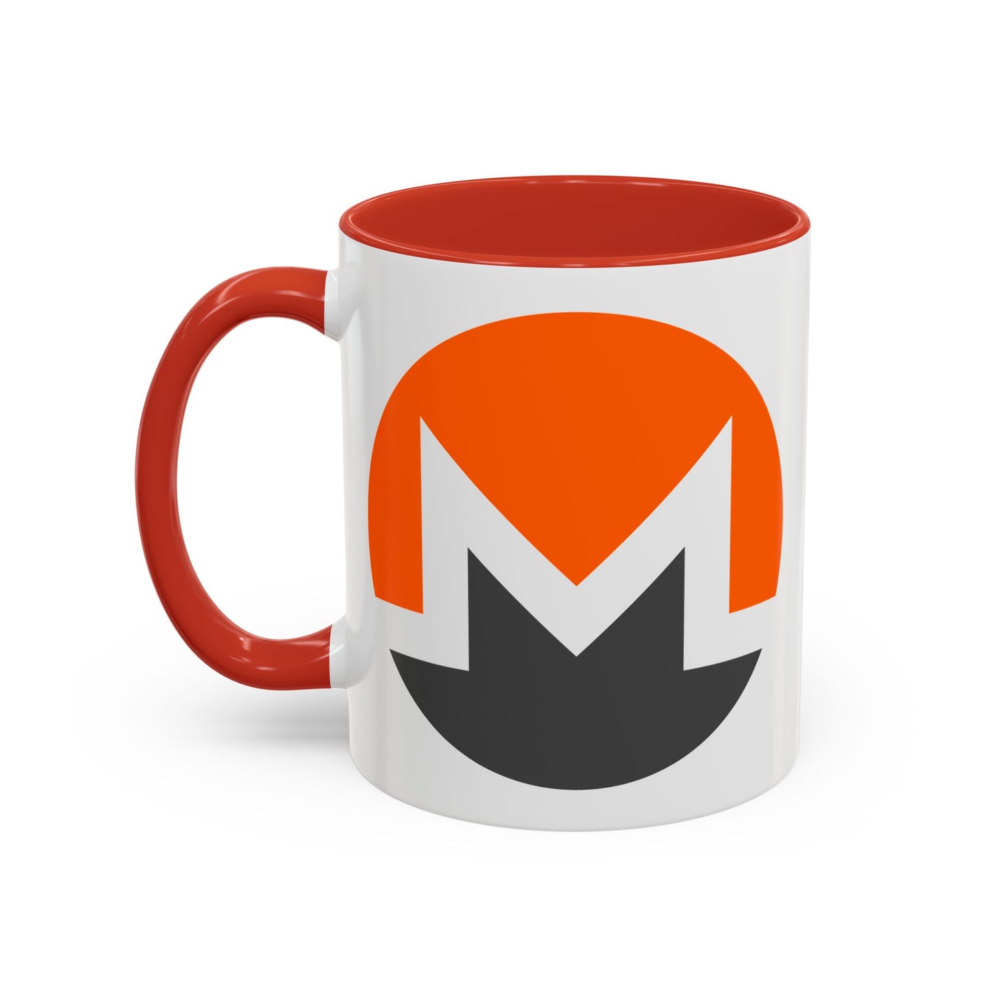 Monero (XMR) White Accent Mug by cypherpunkgear.com