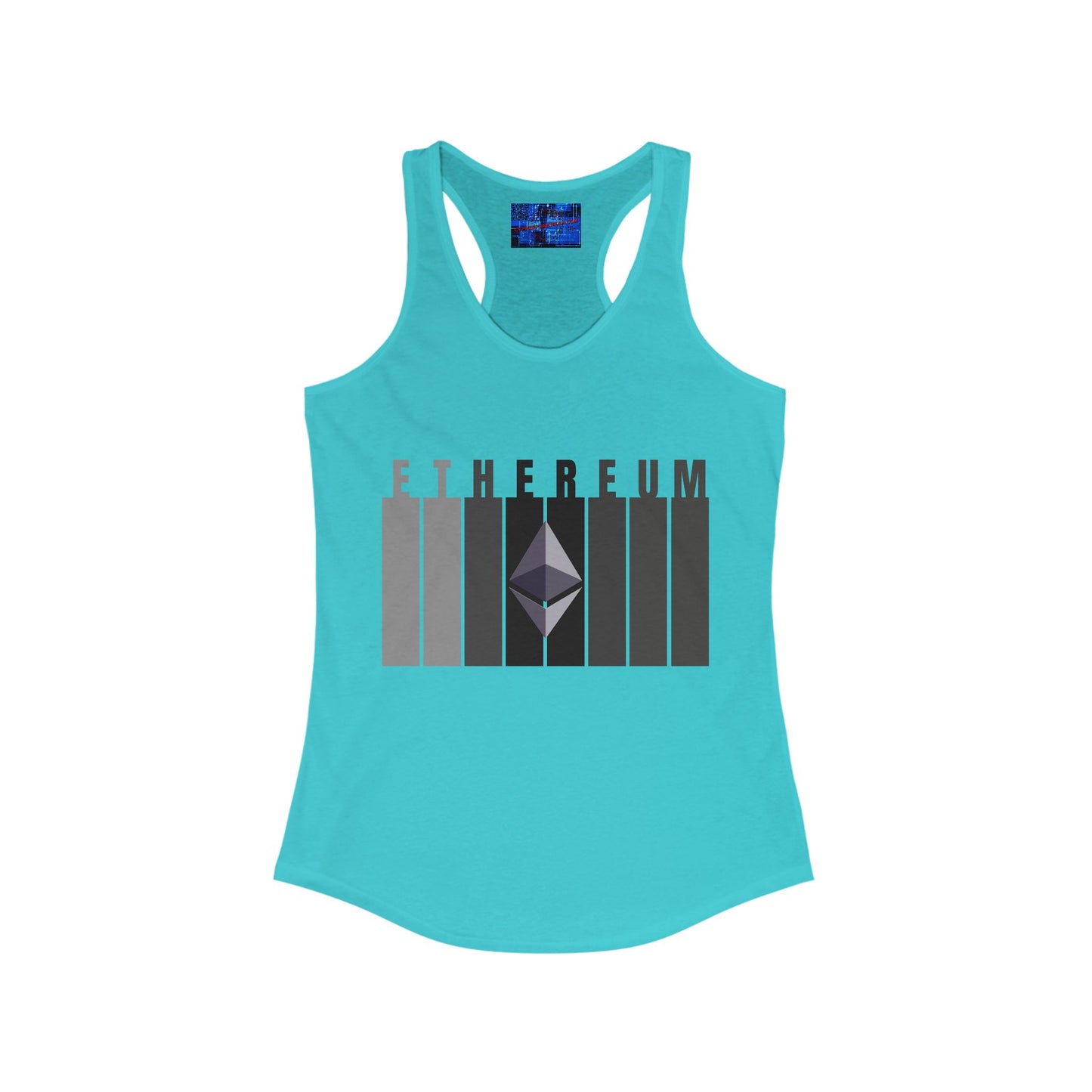 Ethereum (ETH) Women's Racerback Tank Top by cypherpunkgear.com