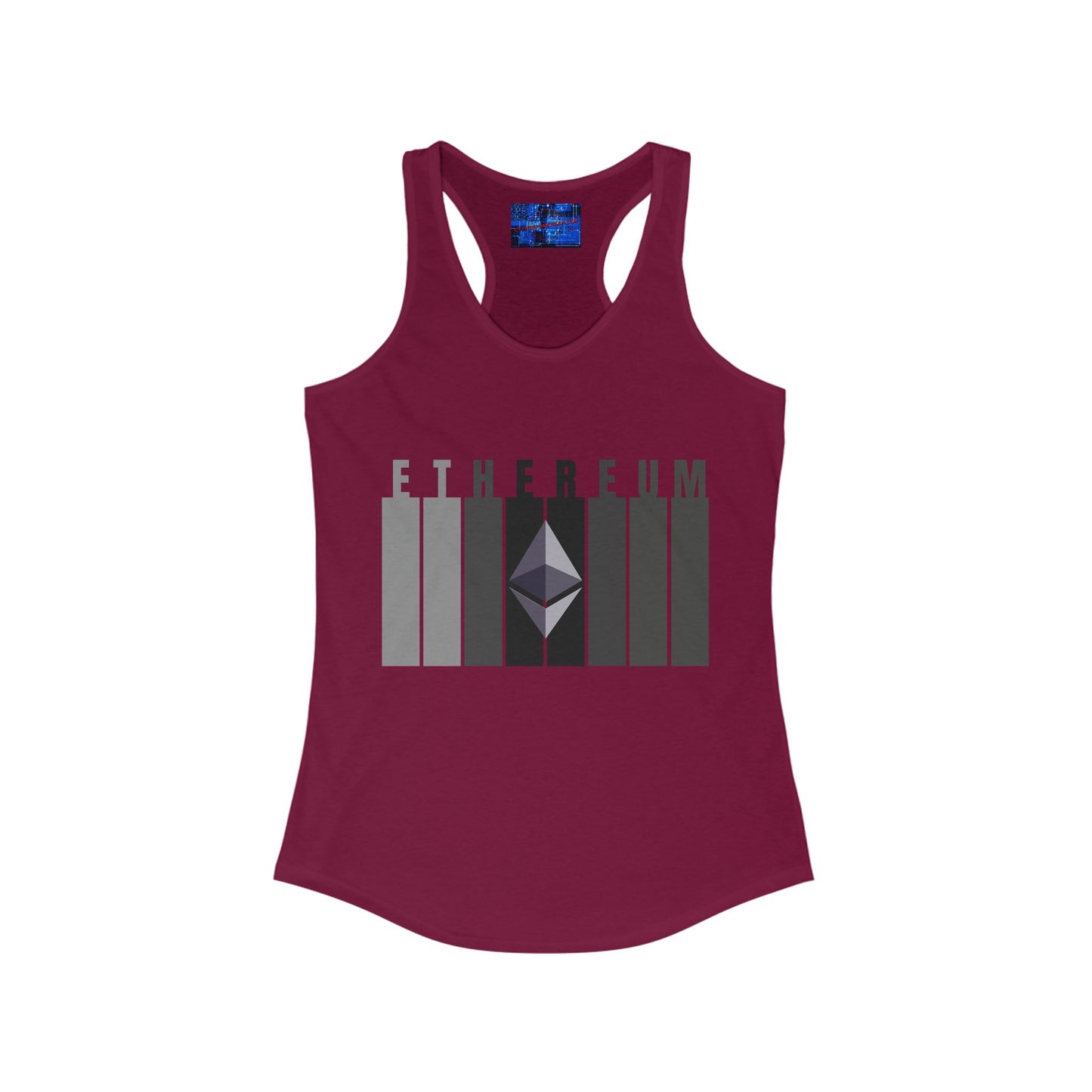 Ethereum (ETH) Women's Racerback Tank Top by cypherpunkgear.com
