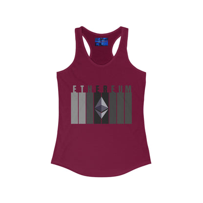 Ethereum (ETH) Women's Racerback Tank Top by cypherpunkgear.com