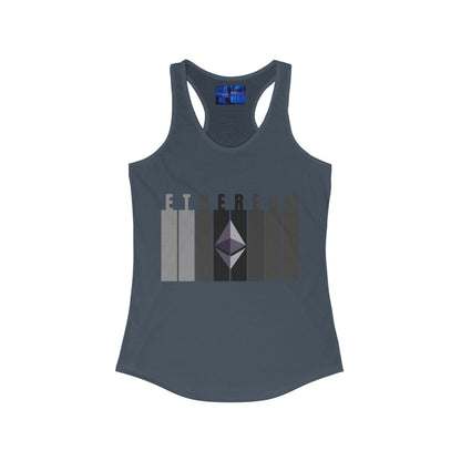 Ethereum (ETH) Women's Racerback Tank Top by cypherpunkgear.com