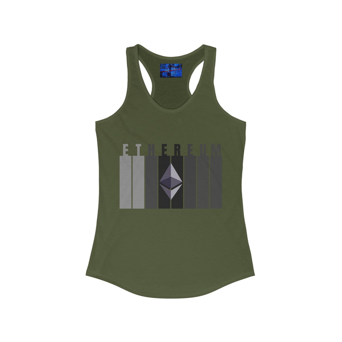 Ethereum (ETH) Women's Racerback Tank Top by cypherpunkgear.com