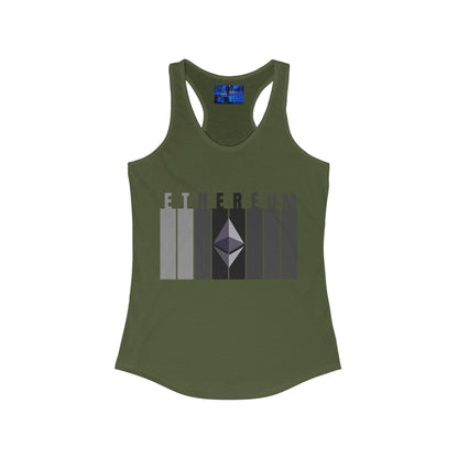 Ethereum (ETH) Women's Racerback Tank Top by cypherpunkgear.com