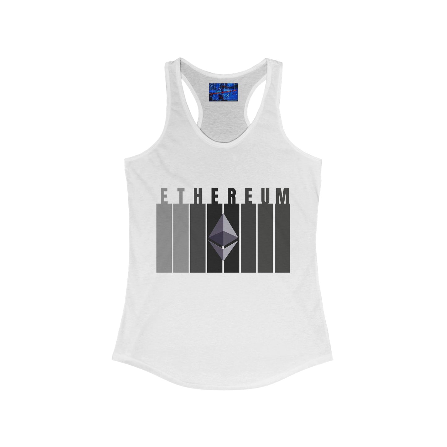 Ethereum (ETH) Women's Racerback Tank Top by cypherpunkgear.com
