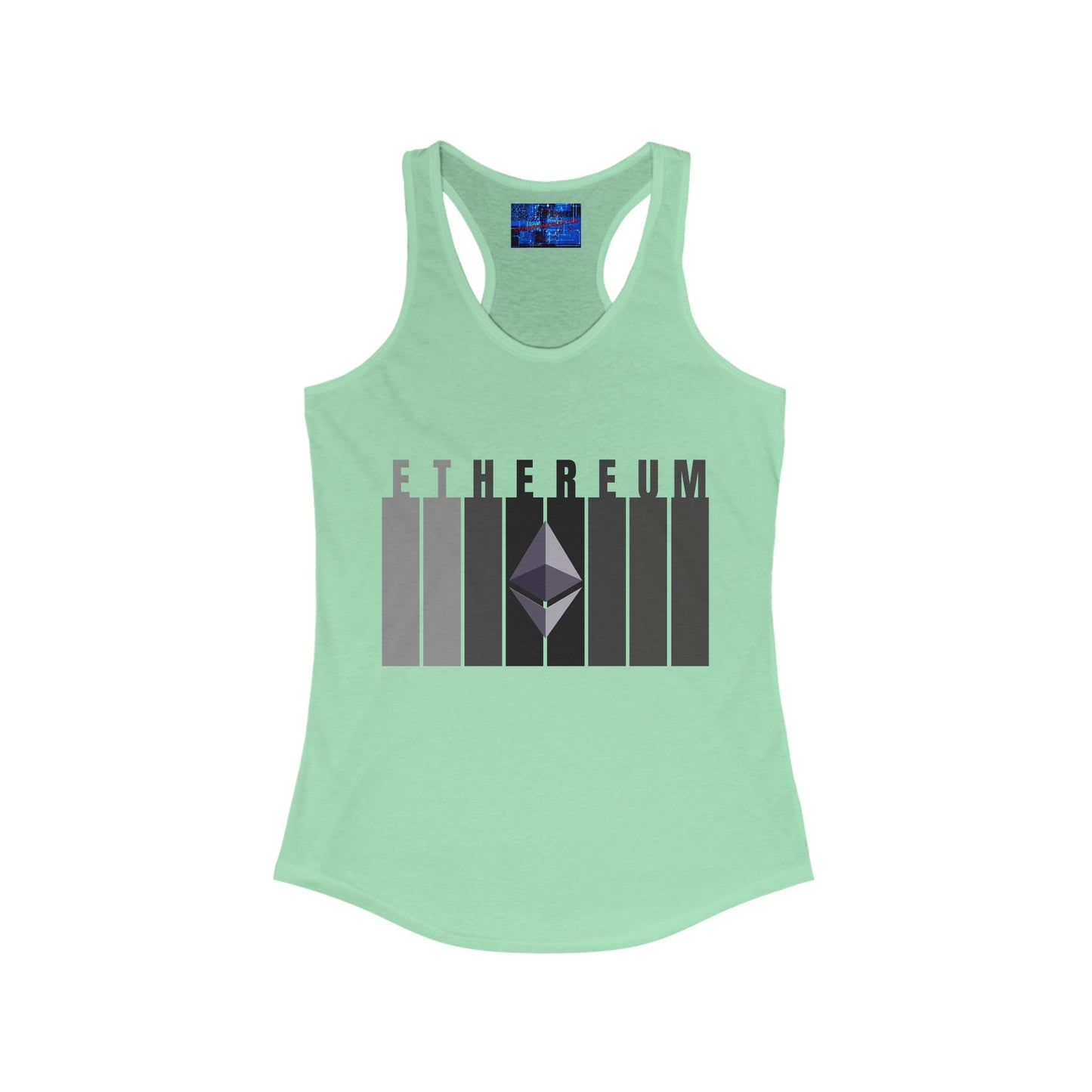 Ethereum (ETH) Women's Racerback Tank Top by cypherpunkgear.com