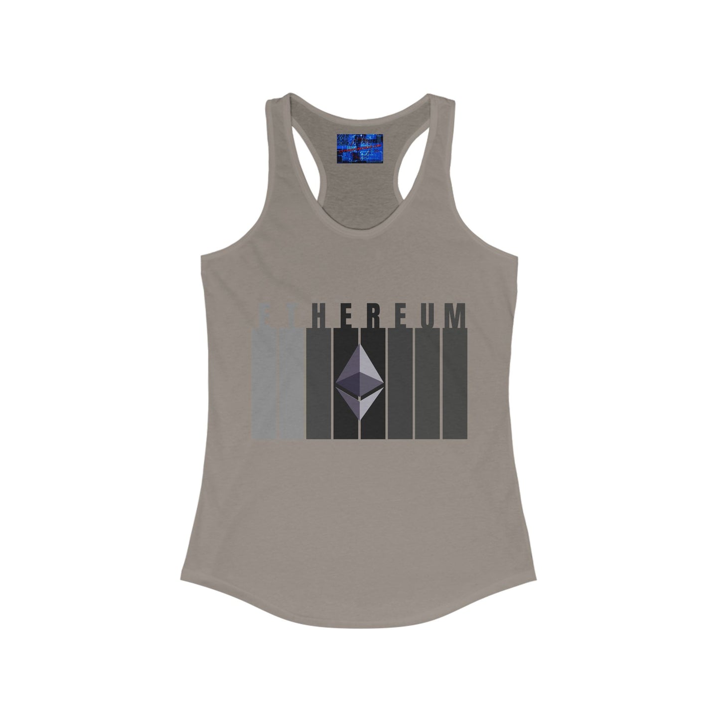 Ethereum (ETH) Women's Racerback Tank Top by cypherpunkgear.com