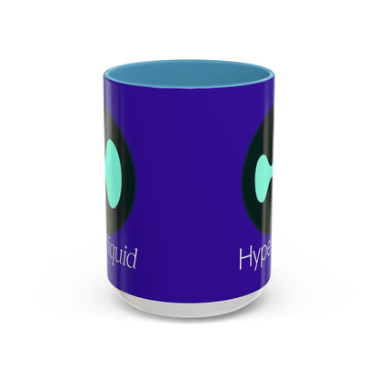 Hyperliquid White font Dark Purple Accent Mug by cypherpunkgear.com