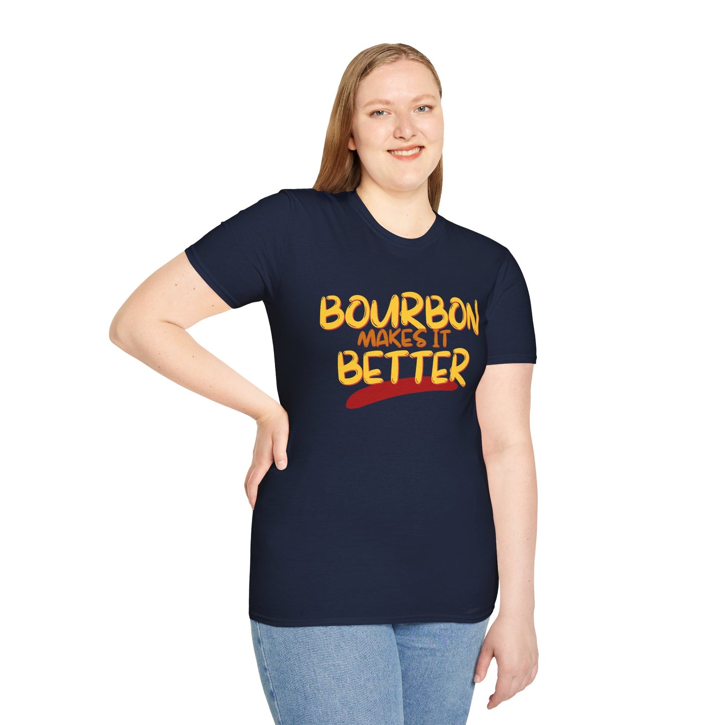 ¡Bourbon lo mejora con cypherpunkgear! Camiseta unisex de estilo suave