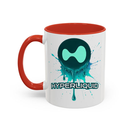 HYPE Drip White Accent Mug by cypherpunkgear.com